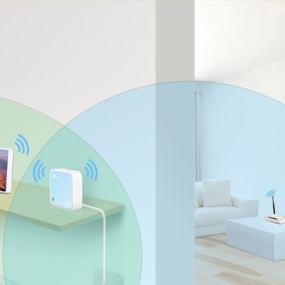 5. TP-LINK TL-WR802N router (ADSL2+, xDSL; 2.4 GHz)