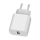 3. GEMBIRD UNIVERSAL USB-A WALL CHARGER, WHITE