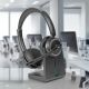 3. Lindy L118 Headset Wireless Headband Office/Call Center USB Type-C Bluetooth Charging Base Black