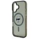 6. Karl Lagerfeld IML Metal Choupette Head MagSafe iPhone 16 Case - Black