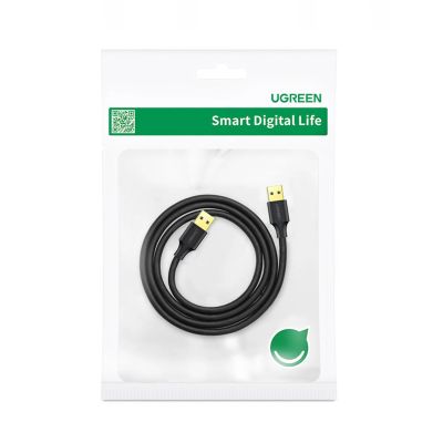 5. Ugreen US128 10370 USB-A 3.0 / USB-A 3.0 5Gb/s cable 1m - black