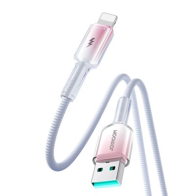 3. Joyroom S-A42 Crystal-Clear Series 3A USB-A - Lightning cable 1.2m - white