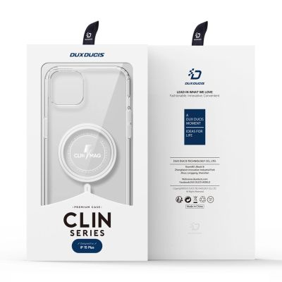 13. iPhone 15 Plus Case with MagSafe Dux Ducis Clin - Transparent