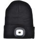 2. BLACK BEANIE WITH 4-LED HEADLAMP, 120 LM, 3 MODES, FOR OUTDOOR ACTIVITIES