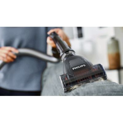 5. Philips Performer LED 8000 Series bagged vacuum cleaner with TriActive technology, model XD8142/12, 900W power