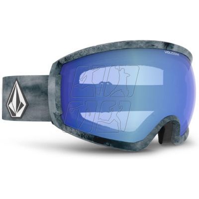 2. Volcom MIGRATIONS LAGOON TIE DYE/BLUE CHROME snowboard goggles (VG0022110)