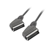 Lanberg cable CA-EUEU-10CC-0018-BK (SCART M - SCART M; 1.8m; black)