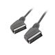 Lanberg cable CA-EUEU-10CC-0018-BK (SCART M - SCART M; 1.8m; black)