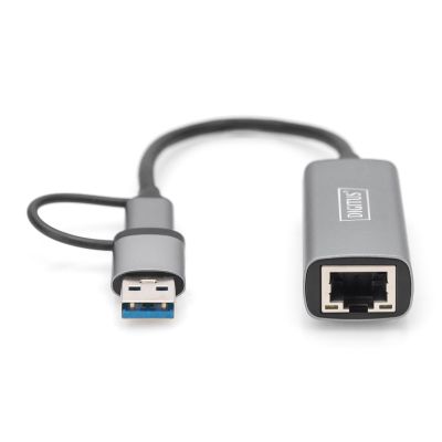 4. USB Type-C to Gigabit Ethernet 2.5GUSB-C + USB A adapter (USB 3.1/3.0)