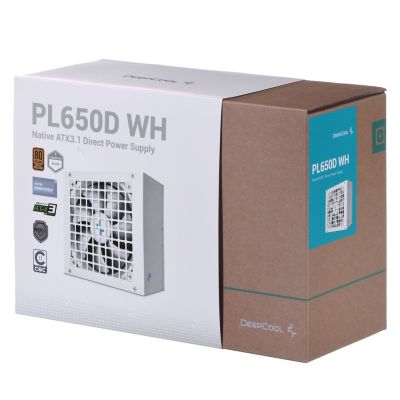 7. Deepcool PL650D WH 650W Bronze white power supply