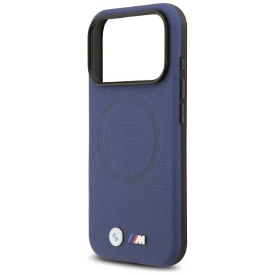 6. BMW M FW Metal Logo MagSafe Case for iPhone 17 Pro Max - Navy Blue