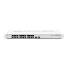 Mikrotik CSS326-24G-2S+RM Network Links Managed Gigabit Ethernet (10/100/1000) PoE Support 1U White