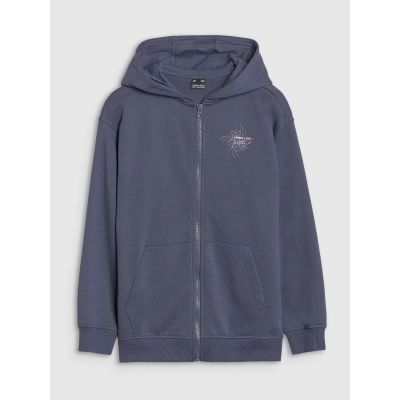 7. Girls' sweatshirt with a hood, 4F 4FJWSS25TSWSF1482-22S