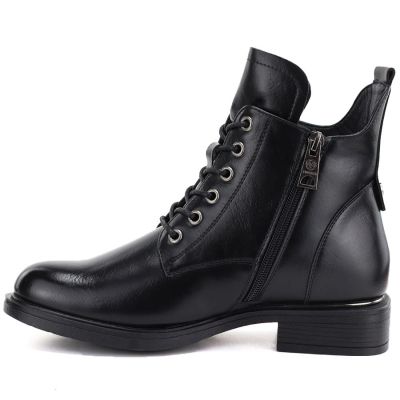 7. Women's insulated black worker boots Vinceza 58677