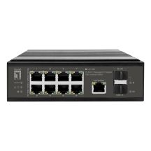 LevelOne IGP-1091 Managed L3 2.5G Ethernet (100/1000/2500) Supports PoE Desktop/Wall Mount Black