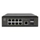 LevelOne IGP-1091 Managed L3 2.5G Ethernet (100/1000/2500) Supports PoE Desktop/Wall Mount Black