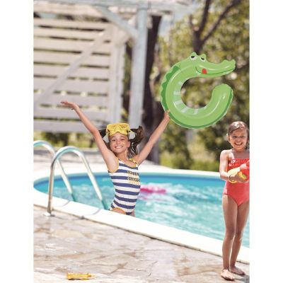 8. ANIMAL SWIMMING RING 68x59CM CROCODILE 35448