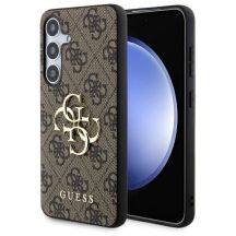 Guess 4G Big Metal Logo case for Samsung Galaxy S24 - brown