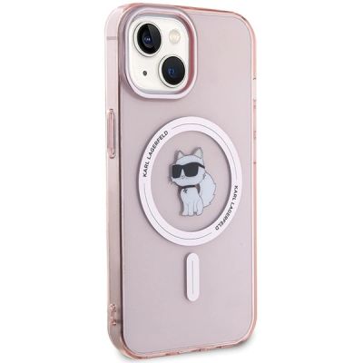 4. Karl Lagerfeld IML Choupette MagSafe case for iPhone 15 - pink