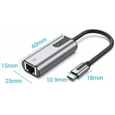 4. Vention USB-C Gigabit Ethernet Adapter