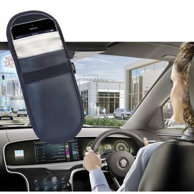 7. Anti-theft case for car keys blocking radio waves Keyless Faraday Box cover Faraday cage 14 cm with 10 cm black