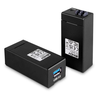 2. Lindy 42707 AV Extender AV Transmitter and Receiver Black
