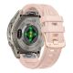2. Tech-Protect Silicone Strap for Garmin Fenix 5S / 5S Plus / 6S / 6S Pro / 7S / 8 / 9 / 9 Pro (43 mm) – Pink