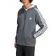 3. adidas Essentials Fleece 3-Stripes Full-Zip M Sweatshirt IJ6480