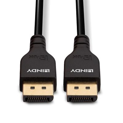 5. LINDY 3m Slim DisplayPort 1.4 Cable