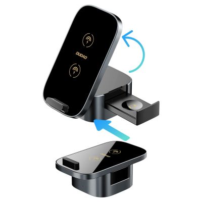 2. Dudao A11Pro+ 15W 3in1 Inductive Charger for Phone/Smartwatch/Headphones - Black