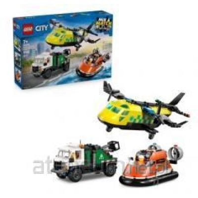 25. LEGO City 60505 Plane, Service Truck and Hovercraft