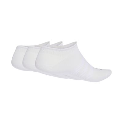 2. Adidas Thin&Light Sportswear No Show Socks 3 Pairs White JZ0534