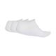 2. Adidas Thin&Light Sportswear No Show Socks 3 Pairs White JZ0534