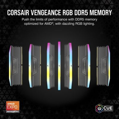 6. Corsair CMH64GX5M2B5200Z40K Memory Module 64GB 2x32GB DDR5