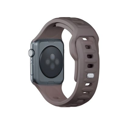 12. 3mk Silicone Watch Strap for Apple Watch 42 / 44 / 45 / 49 mm - brown