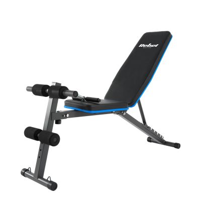 5. Inclined training bench with leg locks and rubber bands REBEL ACTIVE RBA-2003
