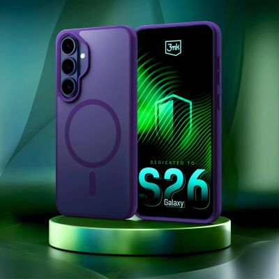 3. 3mk Smoke MagCase for Samsung Galaxy S26 - purple