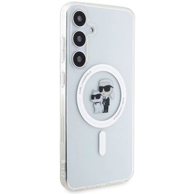 4. Karl Lagerfeld IML Karl&Choupette MagSafe case for Samsung Galaxy S24 - transparent