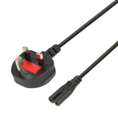 IBOX EURO POWER CABLE 2-PIN AUDIO-RTV VDE 3X0.75MM COPPER UK PLUG