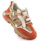 7. Women's beige and orange leather sneakers Goe RR2N4064