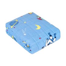 PREMIUM cotton weighted blanket, sensory blanket for children, 100x150 cm, 4 kg, space