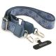 8. Guess 4G Strass Logo & Big Strap Metal Buttons MagSafe Case for iPhone 17 - Blue