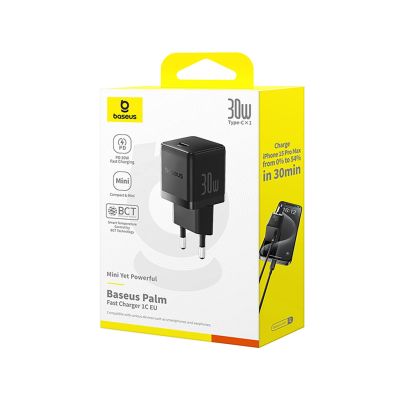 9. Baseus Palm 30W USB-C Wall Charger - Black