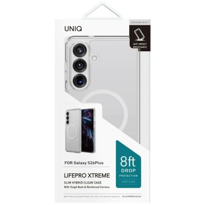 3. Uniq LifePro Xtreme Case for Samsung Galaxy S26+ Magclick Charging - Transparent
