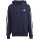 8. Adidas Essentials French Terry 3-Stripes Hoodie M IC0436