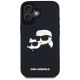 3. Karl Lagerfeld HC 3D Rubber Double Heads iPhone 16 Case - Black