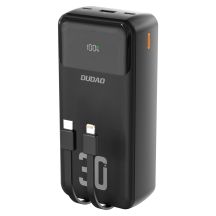Dudao K15MAX 30000mAh PD 22.5W Powerbank with Built-in Cables - Black