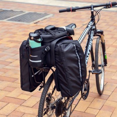 21. Wozinsky large bike rack bag 35l + rain cover black (WBB19BK)