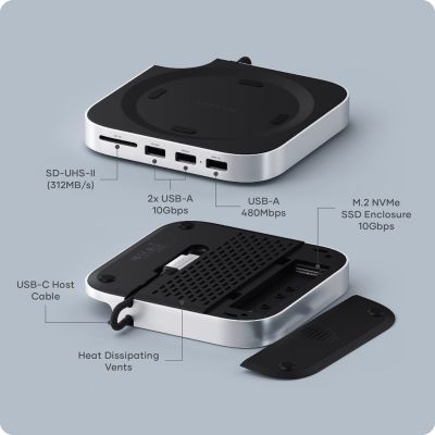 5. Satechi Cradle Hub for Mac Mini