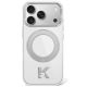 Karl Lagerfeld IML Ring Stand 360 Kameo Metal MagSafe Case for iPhone 17 Pro / 18 Pro - Transparent